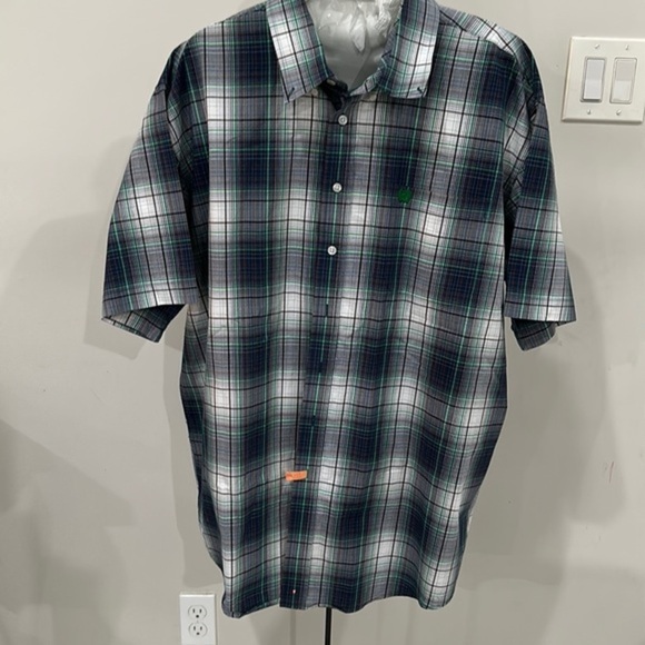Cinch Men's Multi Plaid Short Sleeve Button Down Western Shirt - Size XXL - Picture 1 of 3
